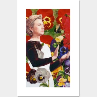 Hillary Clinton Floral Posters and Art